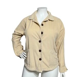 ⭐️Danielle Martin Cream Corduroy 100% Cotton Jacket Sz-XL